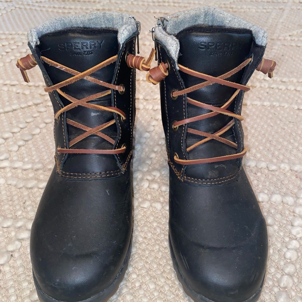 Sperry Black and Brown Women's Boots